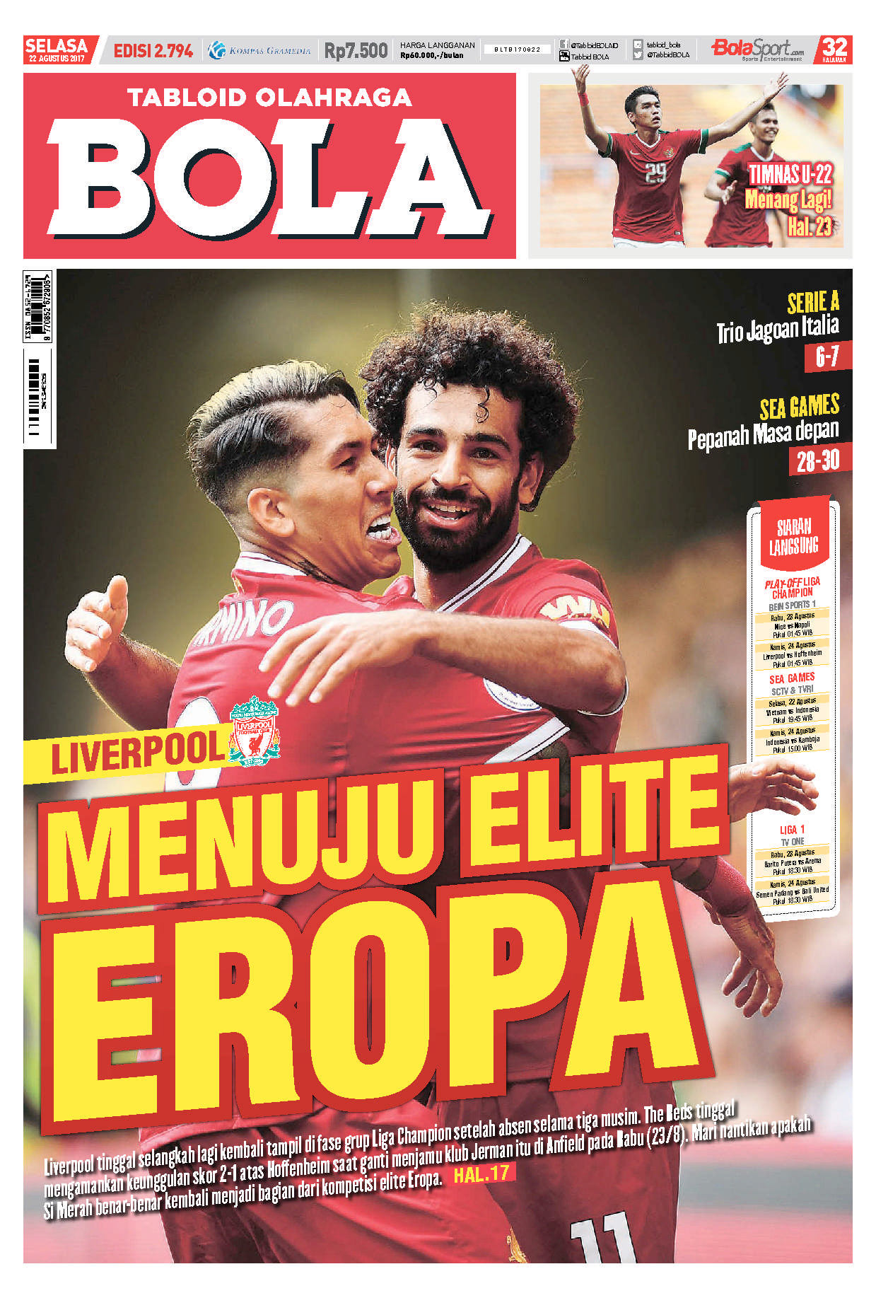 Jual Majalah Tabloid Bola ED 2778 Juni 2017 - Gramedia ...