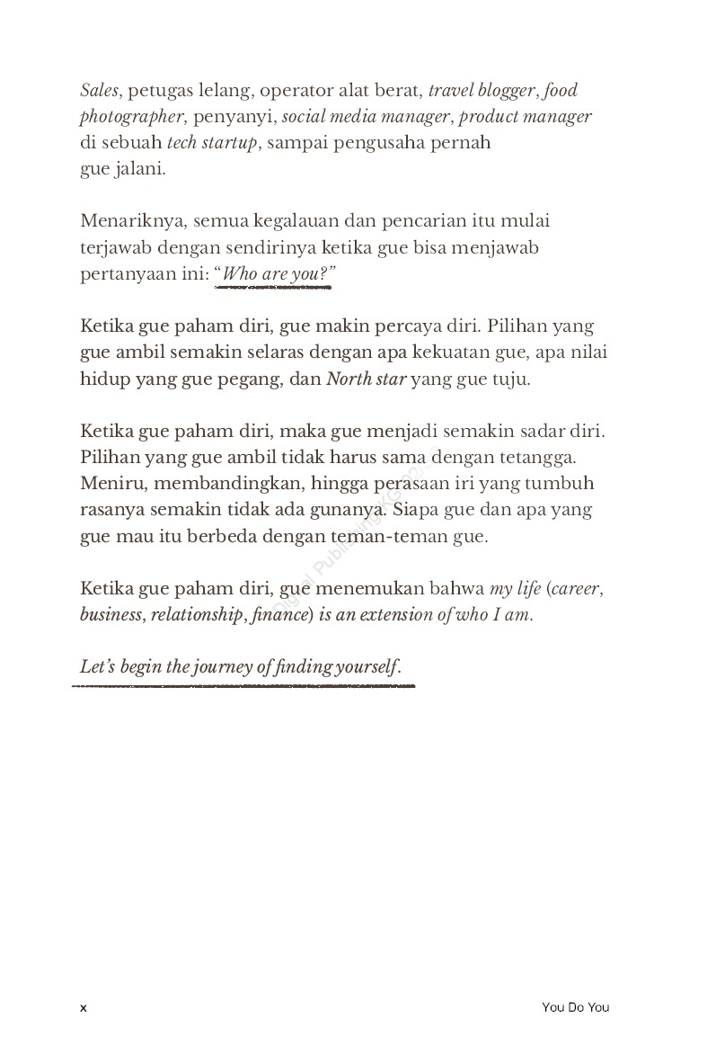 Jual Buku You Do You: Discovering Life Through Experiments & Self