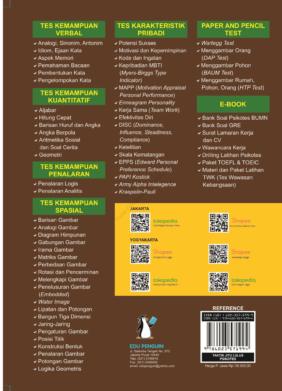 Jual Buku Taktik Jitu Lulus Psikotes Oleh Tim Edu Penguin Gramedia Digital Indonesia