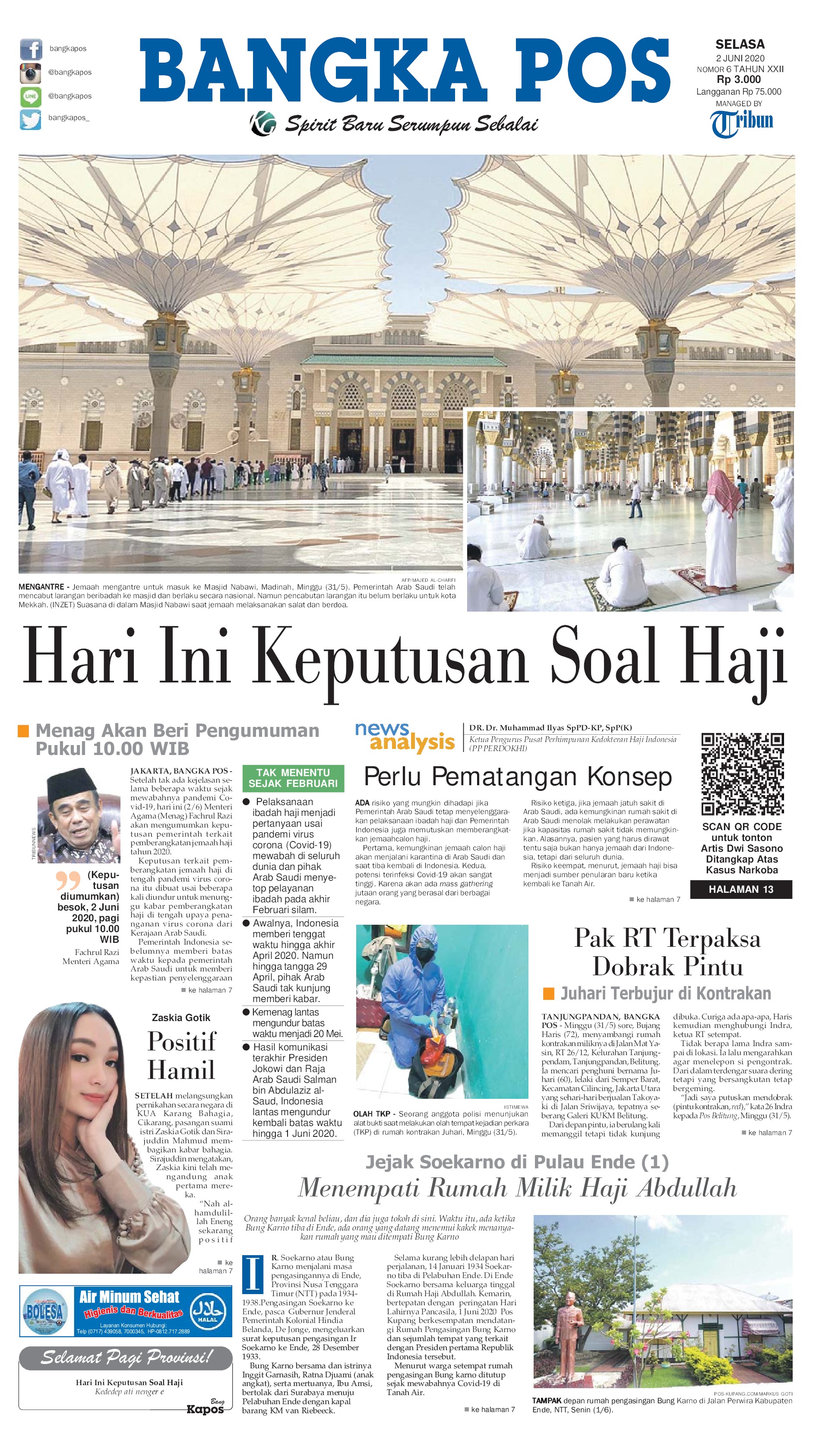 Bangka Pos Newspaper 02 June 2020 Gramedia Digital
