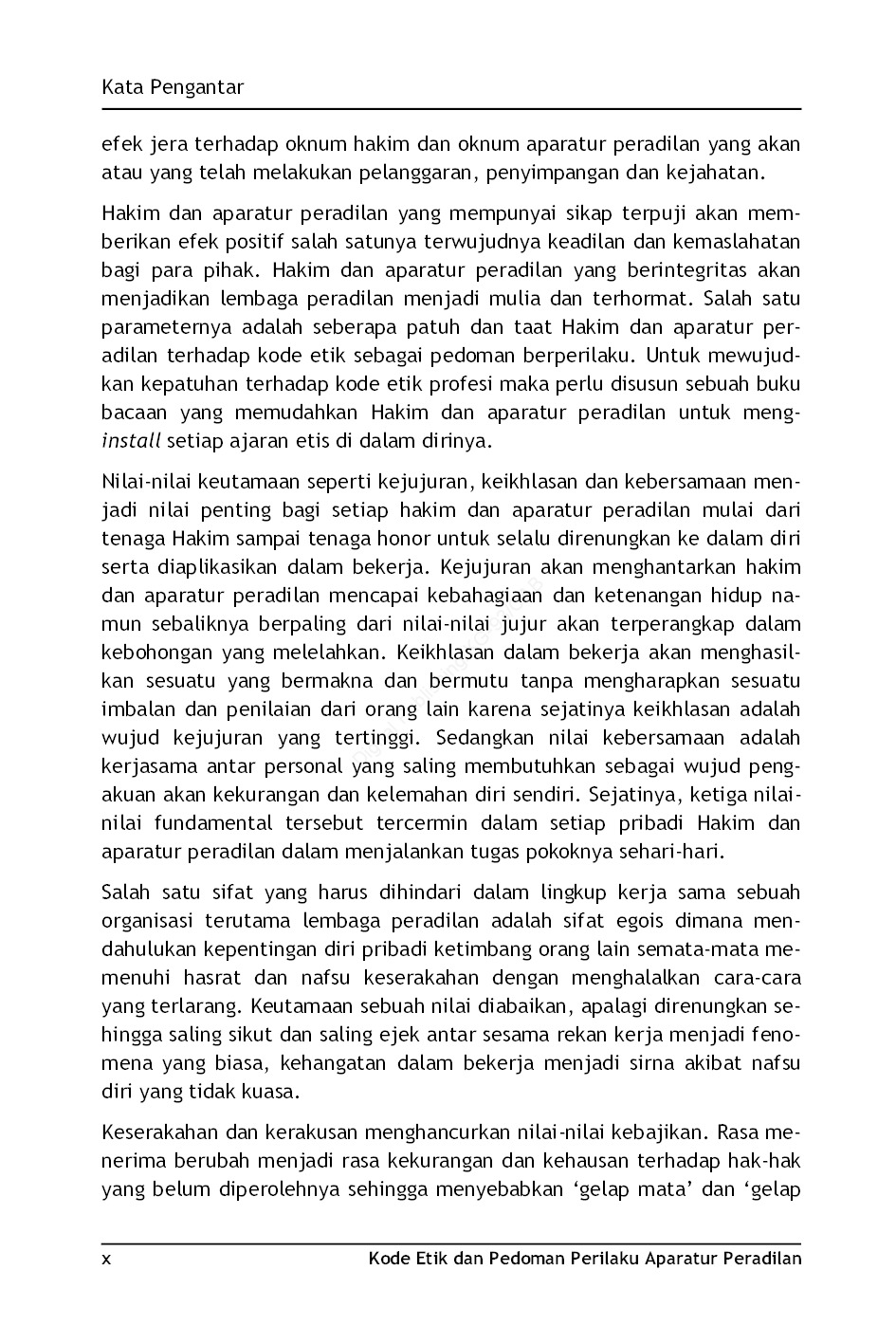 Jual Buku Kode Etik Dan Pedoman Perilaku Aparatur Peradilan oleh 