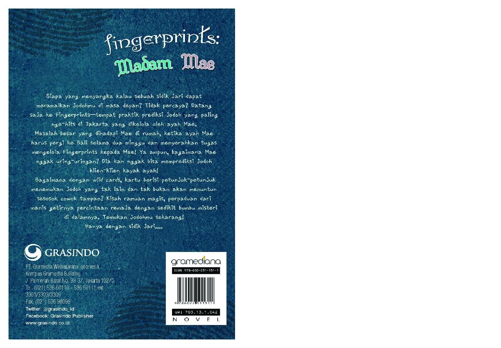 jual buku fingerprints madam mae oleh budi setyo jual buku fingerprints madam mae oleh budi setyo