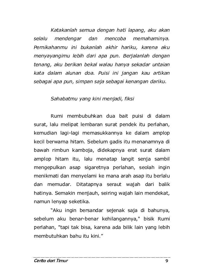 Cerita Dari Timur - Sebuah Antologi Cerpen Book by Citra 