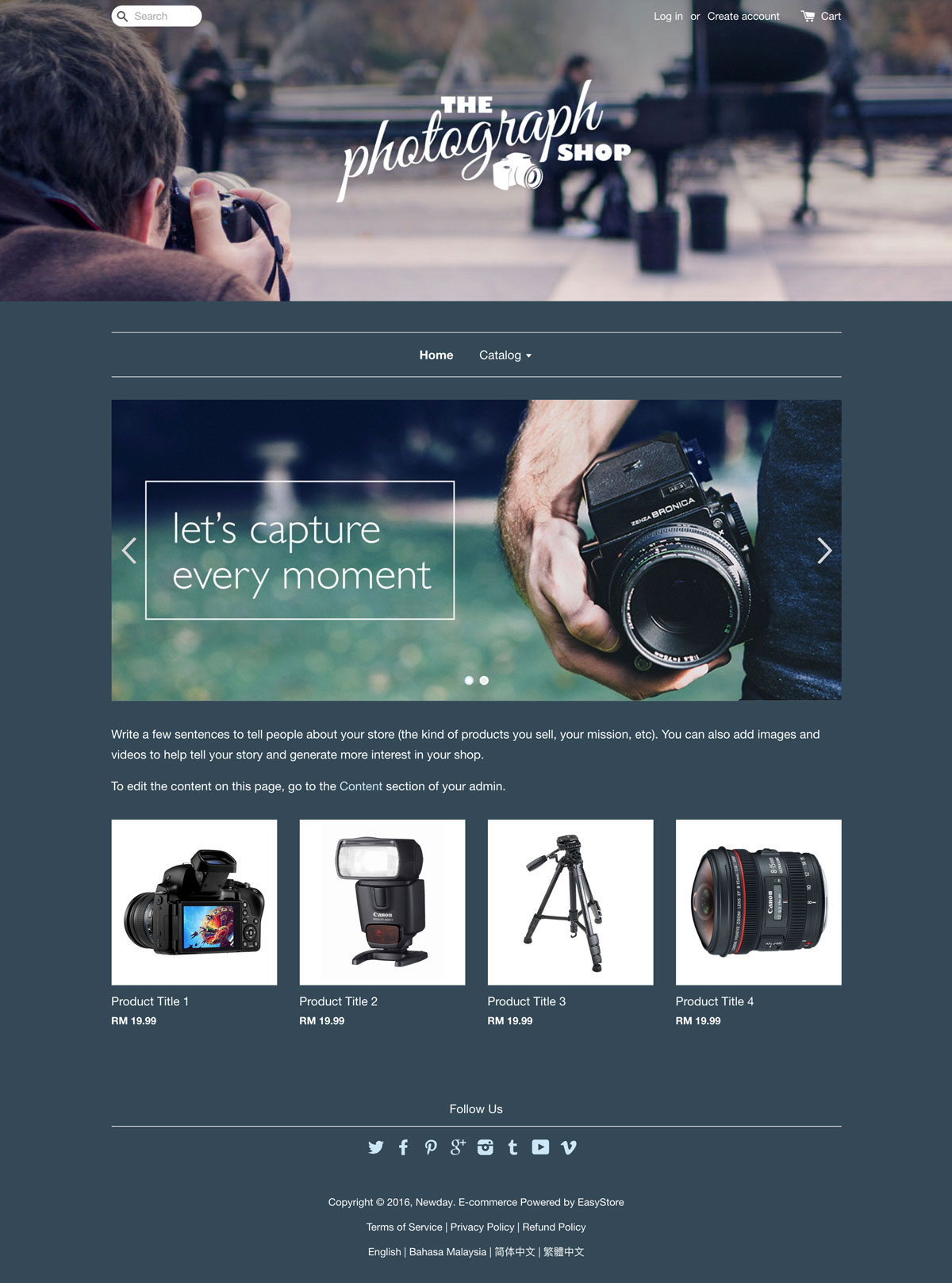 EasyStore theme | Aperture