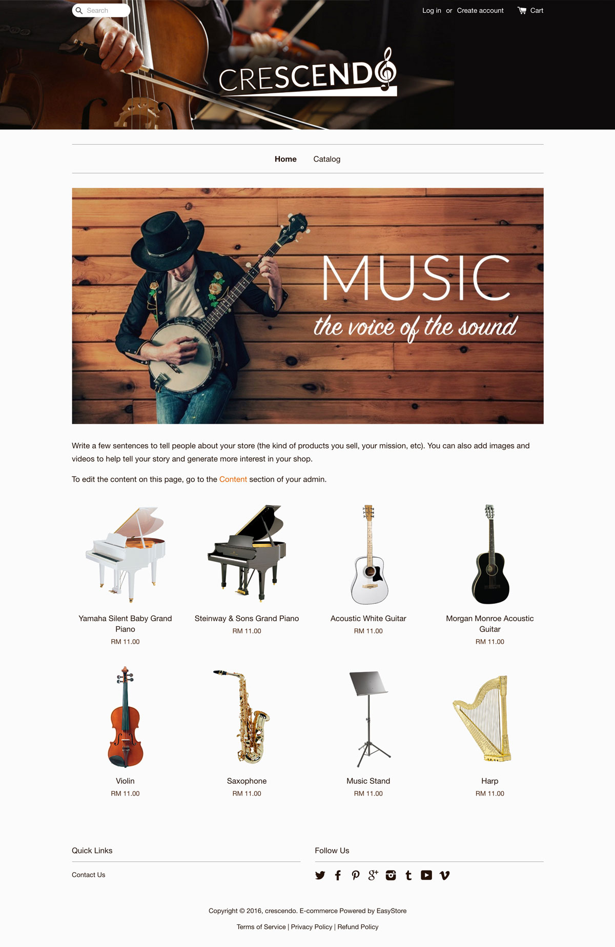 Crescendo | EasyStore themes