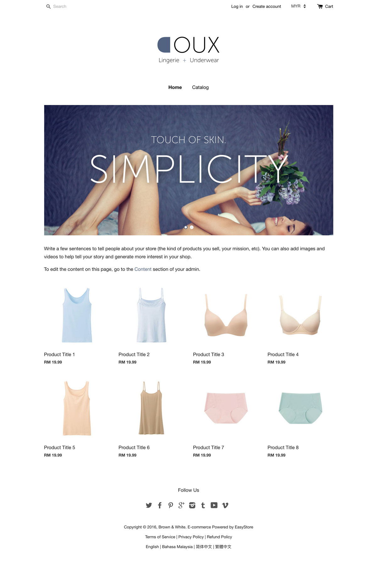EasyStore theme | DOUX