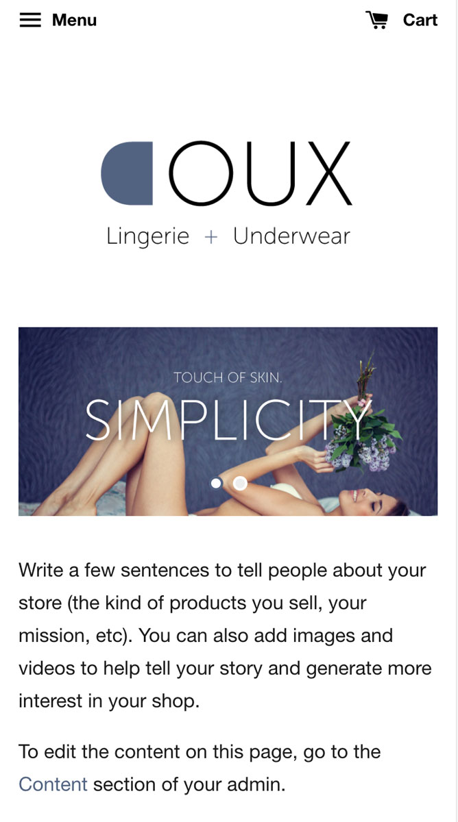 EasyStore theme | DOUX