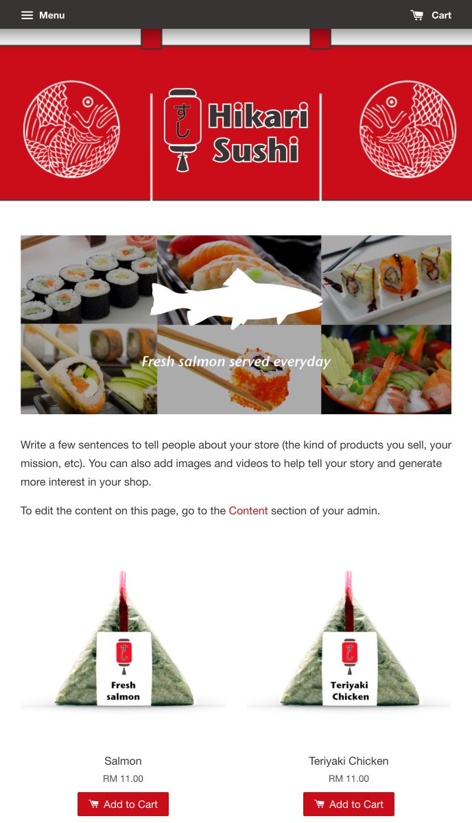EasyStore theme | Hikari