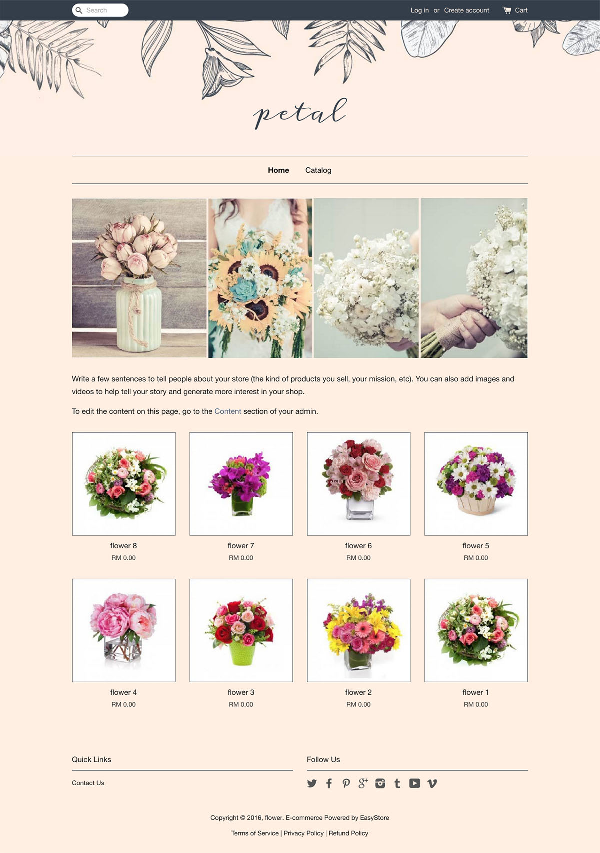 EasyStore theme | Petal