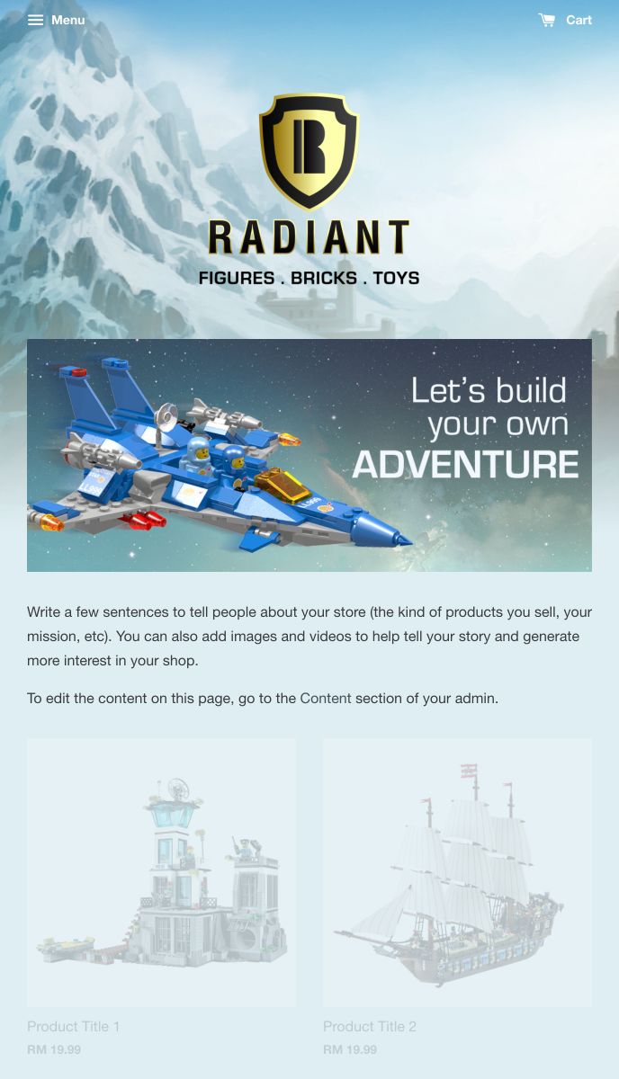 EasyStore theme | Radiant