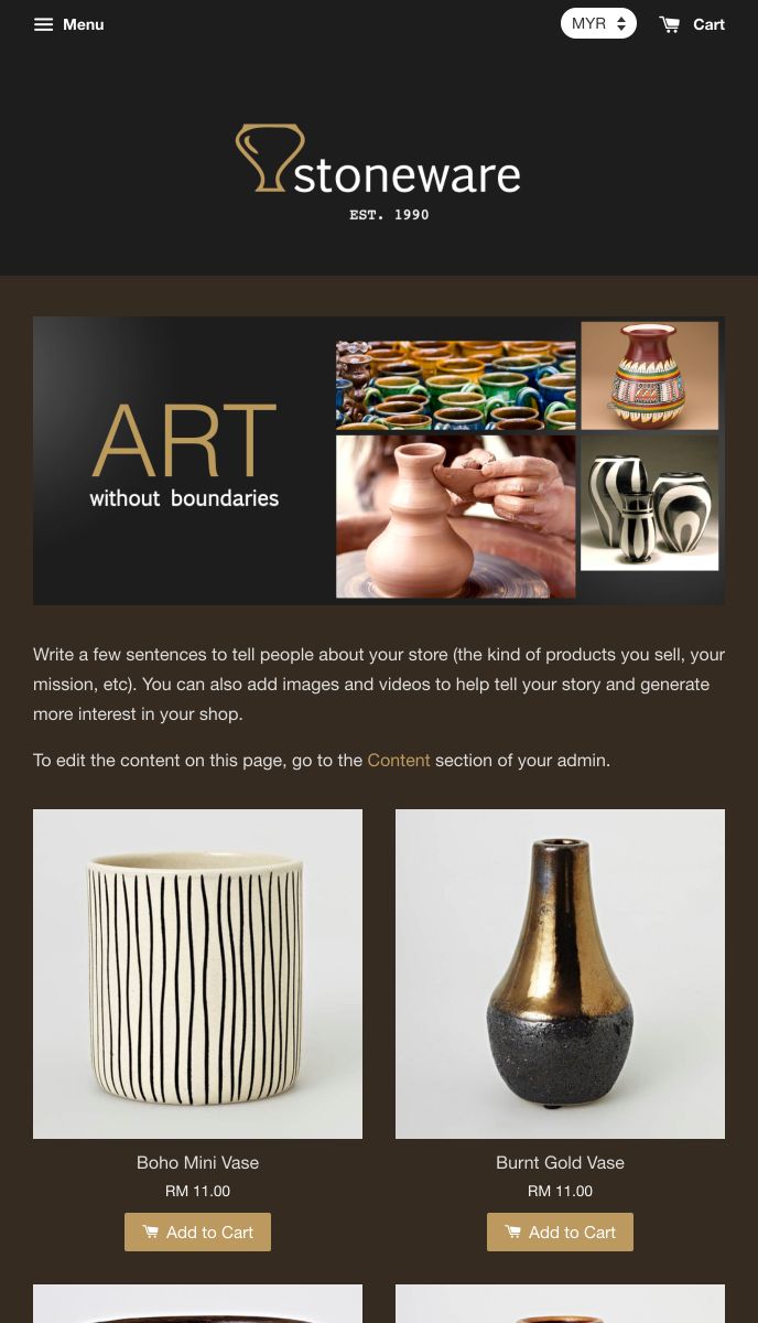 EasyStore theme | Stoneware