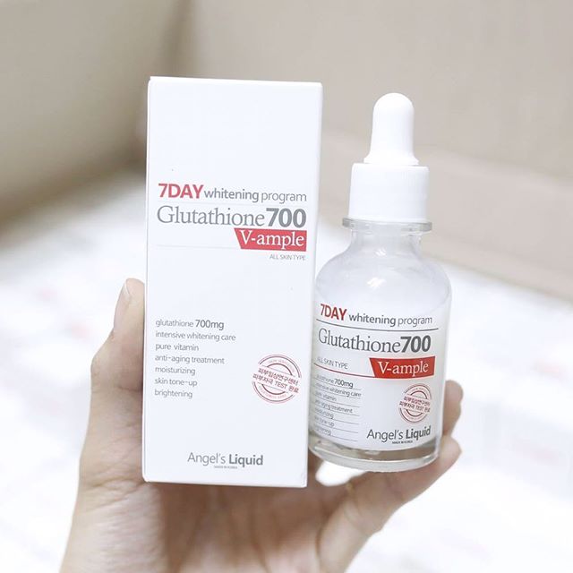 Angel's Liquid Huyết thanh trắng da 7 ngày Whitening Program Glutathione 700 V-ample 30ml Angel's Liquid Huyết thanh trắng da 7 ngày Whitening Program Glutathione 700 V-ample 30ml