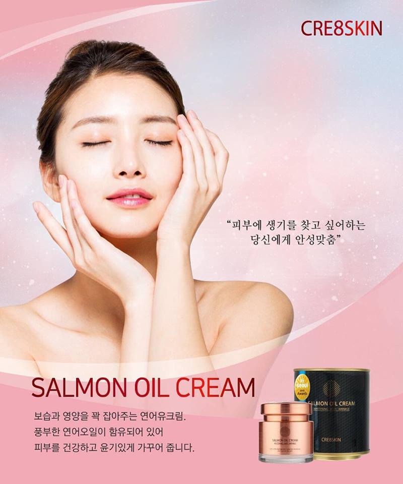 Cre8Skin Kem dưỡng cá hồi Salmon Oil Cream 80g Cre8Skin Kem dưỡng cá hồi Salmon Oil Cream 80g