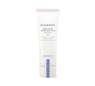 Innisfree Kem chống nắng vật lý dạng lỏng Blueberry Rebalancing Watery Sun Cream 40ml Innisfree Kem chống nắng vật lý dạng lỏng Blueberry Rebalancing Watery Sun Cream 40ml