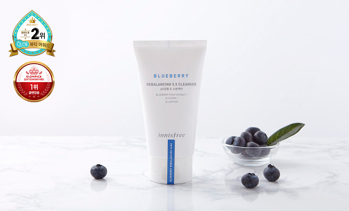 Innisfree Sữa rửa mặt dưỡng ẩm Blueberry Rebalancing 5.5 Cleanser 100ml Innisfree Sữa rửa mặt dưỡng ẩm Blueberry Rebalancing 5.5 Cleanser 100ml