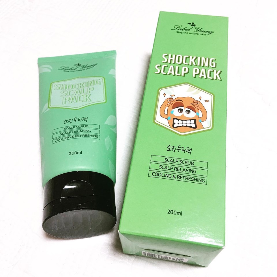 Label Young Trị gàu Shocking Scalp Pack 200ml Label Young Trị gàu Shocking Scalp Pack 200ml