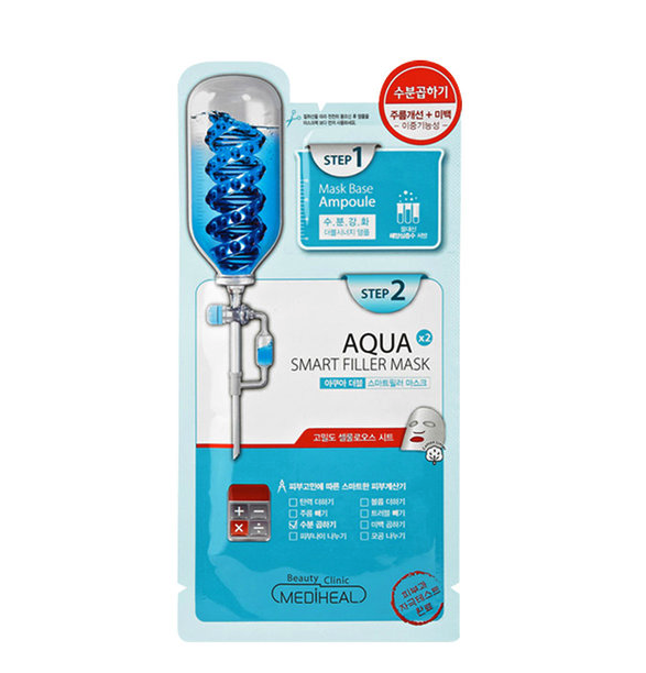 Mediheal Mặt nạ 2 bước phục hồi da Aqua Double Smart Filler Mask 28ml x 10p Mediheal Mặt nạ 2 bước phục hồi da Aqua Double Smart Filler Mask 28ml x 10p