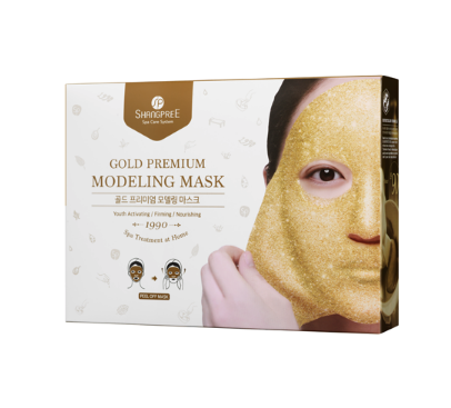 Shangpree Mặt nạ Collagen vàng 24K Gold Premium Modeling Mask 5p Shangpree Mặt nạ Collagen vàng 24K Gold Premium Modeling Mask 5p