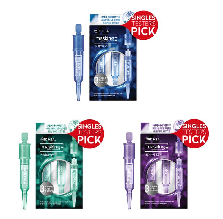 Mediheal Mặt nạ Masking Layering Ampoule Hydra Shot 4ml x 3p Mediheal Mặt nạ Masking Layering Ampoule Hydra Shot 4ml x 3p