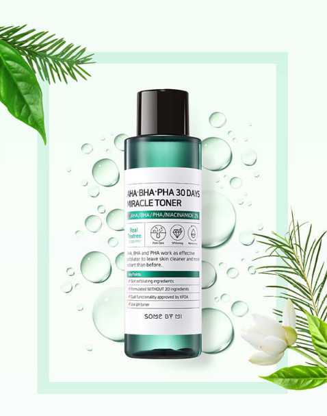 Some By Mi Nước hoa hồng trị mụn AHA BHA PHA 30 Days Miracle Toner 150ml Some By Mi Nước hoa hồng trị mụn AHA BHA PHA 30 Days Miracle Toner 150ml