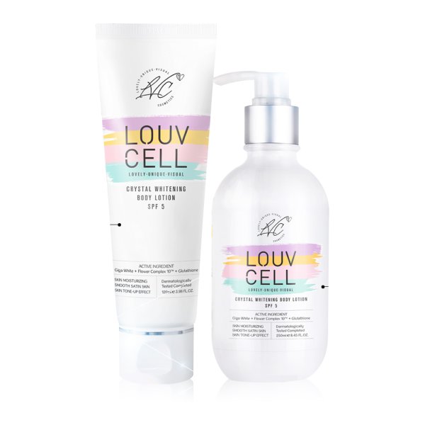 Louv Cell Sữa dưỡng thể trắng da Crystal Whitening Body Lotion Tube Type 120ml Louv Cell Sữa dưỡng thể trắng da Crystal Whitening Body Lotion Tube Type 120ml