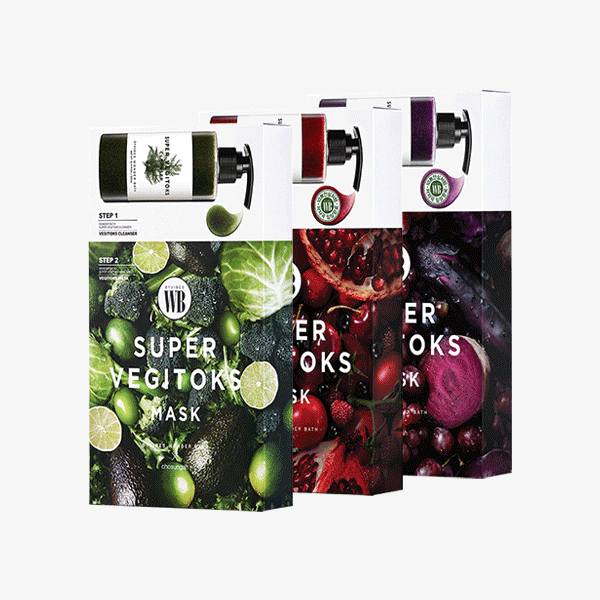 Wonder Bath Mặt nạ rau củ Super Vegitoks Mask Pack 6p Wonder Bath Mặt nạ rau củ Super Vegitoks Mask Pack 6p