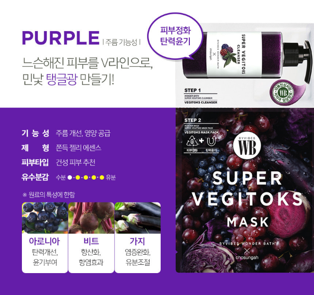 Wonder Bath Mặt nạ rau củ Super Vegitoks Mask Pack 6p Wonder Bath Mặt nạ rau củ Super Vegitoks Mask Pack 6p