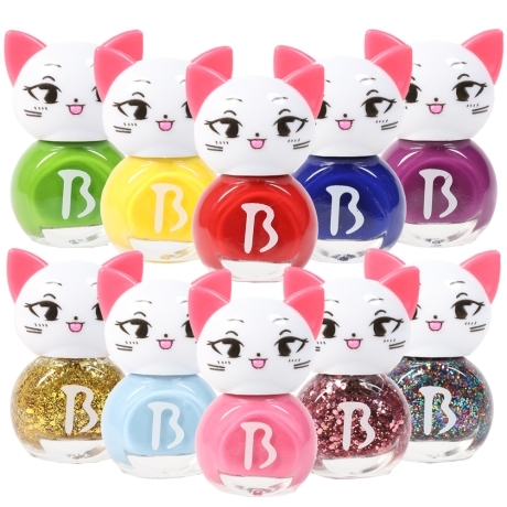 Bablie Sơn móng tay dạng lột Kids Nail Cats Set 10p Bablie Sơn móng tay dạng lột Kids Nail Cats Set 10p