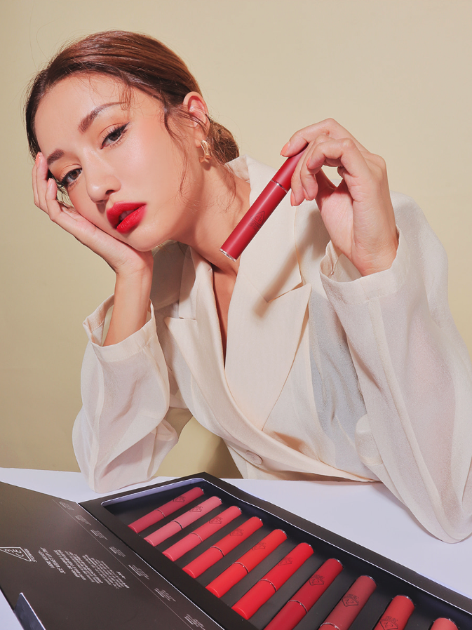 3CE Set Son Kem Velvet Tint 10 cây Fullsize 4g x 10p 3CE Set Son Kem Velvet Tint 10 cây Fullsize 4g x 10p