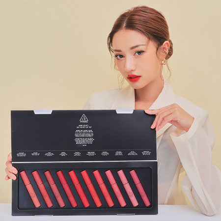 3CE Set Son Kem Velvet Tint 10 cây Fullsize 4g x 10p 3CE Set Son Kem Velvet Tint 10 cây Fullsize 4g x 10p