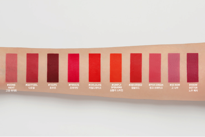 3CE Set Son Kem Velvet Tint 10 cây Fullsize 4g x 10p 3CE Set Son Kem Velvet Tint 10 cây Fullsize 4g x 10p