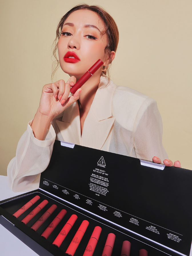 3CE Set Son Kem Velvet Tint 10 cây Fullsize 4g x 10p 3CE Set Son Kem Velvet Tint 10 cây Fullsize 4g x 10p