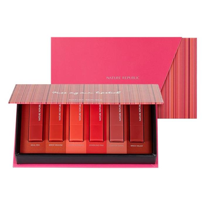 Nature Republic Set son Kiss My Mini Lipstick Kit Matte Edition 1.3g x 6p Nature Republic Set son Kiss My Mini Lipstick Kit Matte Edition 1.3g x 6p