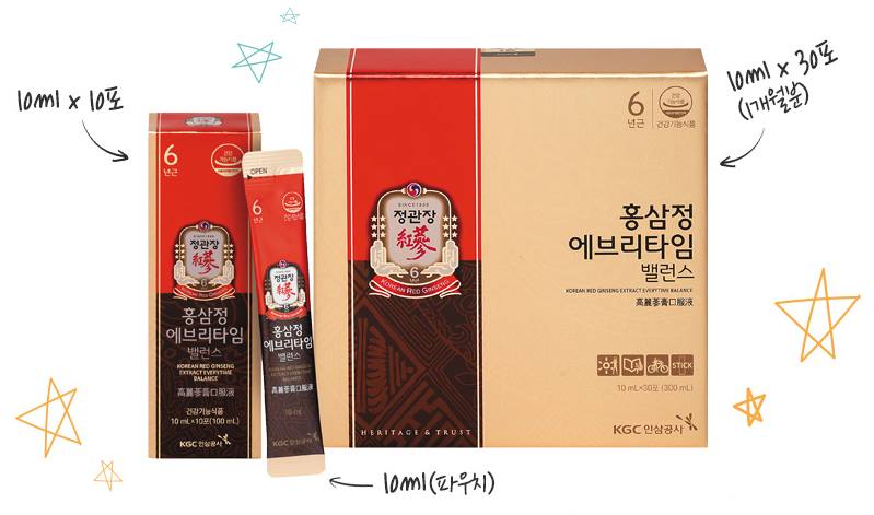 KGC Hồng Sâm nước mini Hongsamjeong Everytime Balance 10ml x 10p KGC Hồng Sâm nước mini Hongsamjeong Everytime Balance 10ml x 10p
