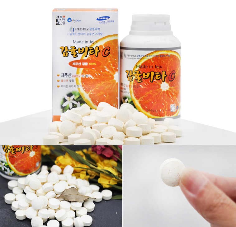 Jeju Massim Viên uống VitaminC Jeju Citrus Vita C 500g Jeju Massim Viên uống VitaminC Jeju Citrus Vita C 500g