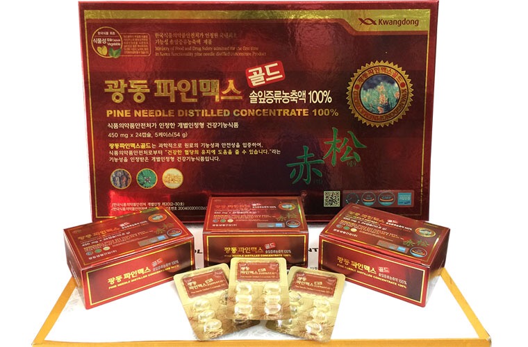 Kwangdong Viên dầu thông đỏ Pine Max Gold 120p Kwangdong Viên dầu thông đỏ Pine Max Gold 120p