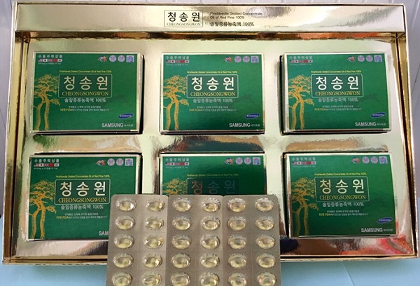 Samsung Bio Farm Viên dầu thông đỏ Cheongsongwon Pine Needles Extract 180p Samsung Bio Farm Viên dầu thông đỏ Cheongsongwon Pine Needles Extract 180p