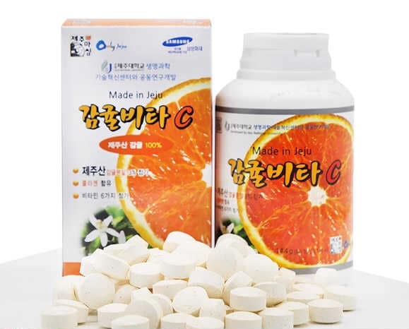 Jeju Massim Viên uống VitaminC Jeju Citrus Vita C 500g Jeju Massim Viên uống VitaminC Jeju Citrus Vita C 500g