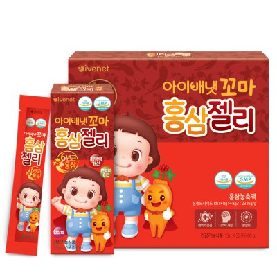 Ivenet Thạch hồng sâm cho bé Little red ginseng jelly 15g x 30p Ivenet Thạch hồng sâm cho bé Little red ginseng jelly 15g x 30p