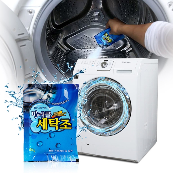 KMPC Nước vệ sinh máy giặt Miracle Washing Machine Cleaner 50g x 10p KMPC Nước vệ sinh máy giặt Miracle Washing Machine Cleaner 50g x 10p