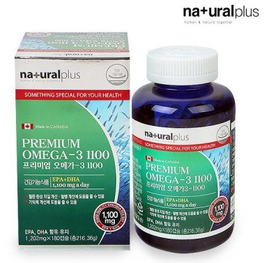 Natural Plus Dầu cá DHA EPA Premium Omega 3 1100 180p Natural Plus Dầu cá DHA EPA Premium Omega 3 1100 180p