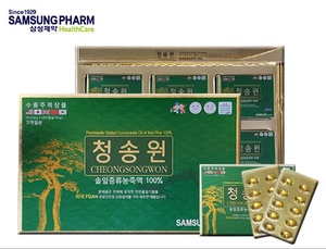Samsung Bio Farm Viên dầu thông đỏ Cheongsongwon Pine Needles Extract 180p Samsung Bio Farm Viên dầu thông đỏ Cheongsongwon Pine Needles Extract 180p