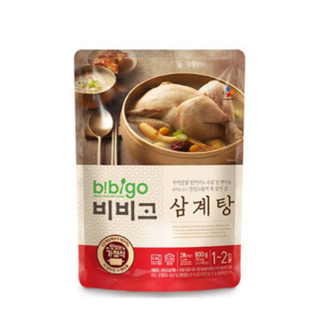 Bibigo Gà hầm nhân sâm Hàn Quốc Samgetang 800g Bibigo Gà hầm nhân sâm Hàn Quốc Samgetang 800g