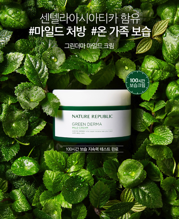 Nature Republic Green Derma Mild Cream 190ml Nature Republic Green Derma Mild Cream 190ml