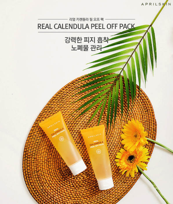 April Skin Mặt nạ tẩy tế bào chết Real Calendula Peel Off Pack 100g April Skin Mặt nạ tẩy tế bào chết Real Calendula Peel Off Pack 100g