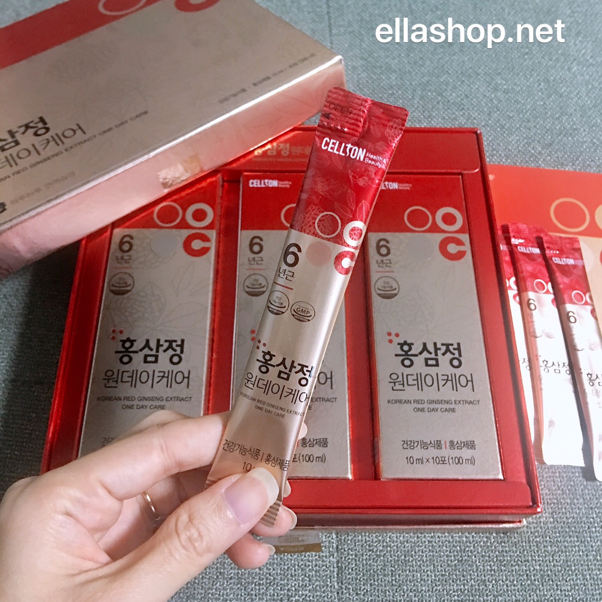 Cellton Hồng Sâm Hàn Quốc One Day Care 10ml x 30p Cellton Hồng Sâm Hàn Quốc One Day Care 10ml x 30p
