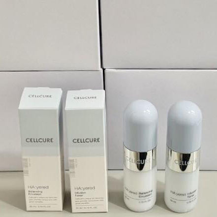 Cellcure Nước hoa hồng & sữa dưỡng ẩm HA:yered 20ml + 20ml Cellcure Nước hoa hồng & sữa dưỡng ẩm HA:yered 20ml + 20ml