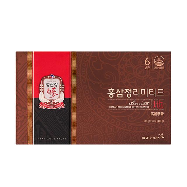 KGC Hongsamjeong Limited: Red Ginseng Extract 100g x 3p KGC Hongsamjeong Limited: Red Ginseng Extract 100g x 3p