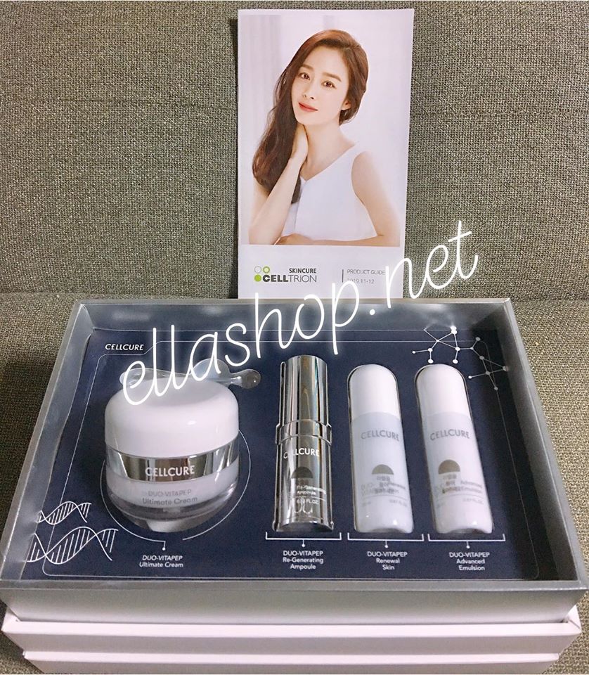 Cellcure Bộ kem dưỡng trắng da chống nhăn Duo-Vitapep Ultimate Kim Tae Hee Edition 50ml Cellcure Bộ kem dưỡng trắng da chống nhăn Duo-Vitapep Ultimate Kim Tae Hee Edition 50ml