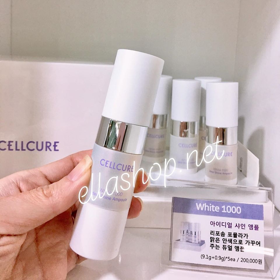 Cellcure Tinh chất trắng da trị thâm nám White 1000 Ideal Shine 10g × 5p Cellcure Tinh chất trắng da trị thâm nám White 1000 Ideal Shine 10g × 5p